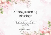 Sunday Morning Blessings Sunday Morning Blessings